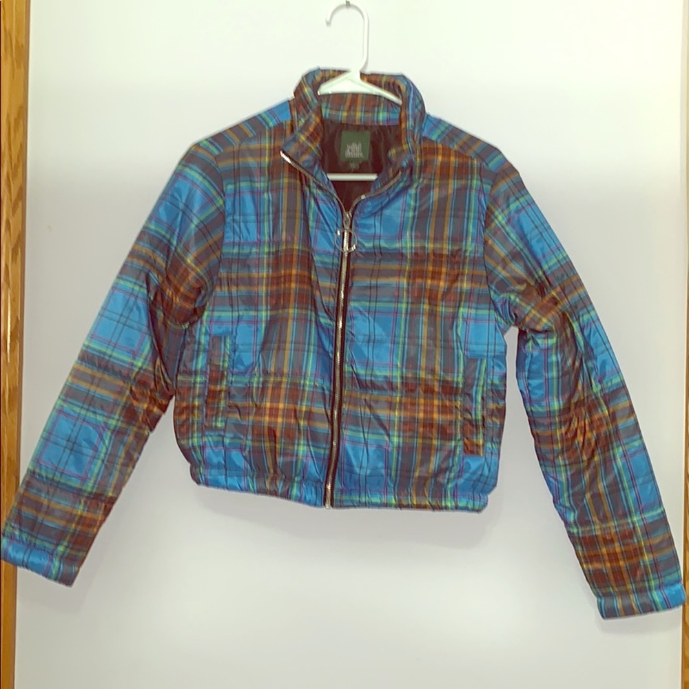 Plaid Lightweight Jacket Sz S